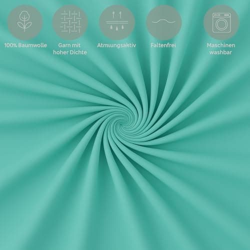 Spannbettlaken 120x200 cm – Jersey 100% Baumwolle – für Matratzen bis 25 cm Höhe