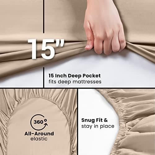 Utopia Bedding 2er-Set Spannbettlaken 140 x 200 cm – OEKO-TEX MADE IN GREEN zertifiziert – 35 cm Tiefe Tasche