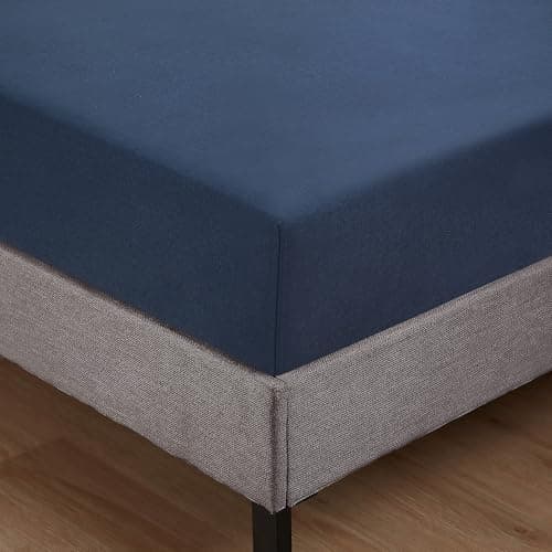 Jersey-Spannbettlaken 100% Baumwolle – 100% gekämmte Baumwolle, 90 x 200 cm (Steghöhe 27 cm)