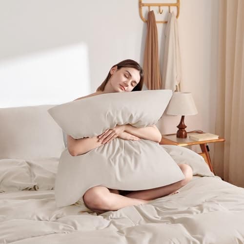WAVVE Bettwäsche 135x200 – 4‑teiliges Mikrofaser‑Set Anthrazit (inkl. 2×80×80 cm Kissenbezüge) mit Reißverschluss, OEKO‑
