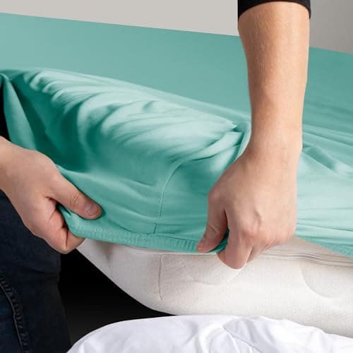 DecoKing Spannbettlaken 180 x 200 & 200 x 200 cm – 100% gekämmte Baumwolle (Jersey)