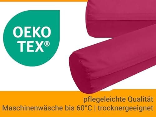 Doppelpack Baumwoll-Kissenbezüge 40 x 15 cm – Navyblau, schlichtes modernes Design