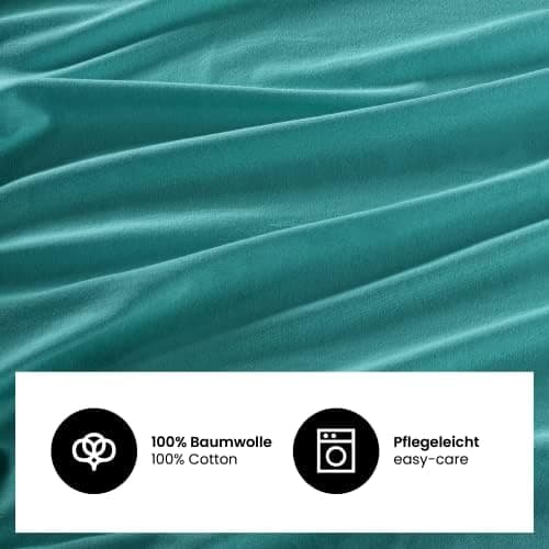 Jersey-Spannbettlaken 100% Baumwolle 180×200–200×200 cm