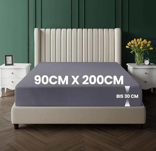 Utopia Bedding Spannbettlaken 120 x 200 cm für Matratzen bis 30 cm – gebürstete Mikrofaser, OEKO‑TEX® STANDARD 100