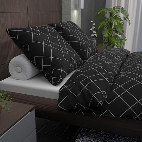 LARAWELL Bettwäsche-Set 135x200 Baumwolle