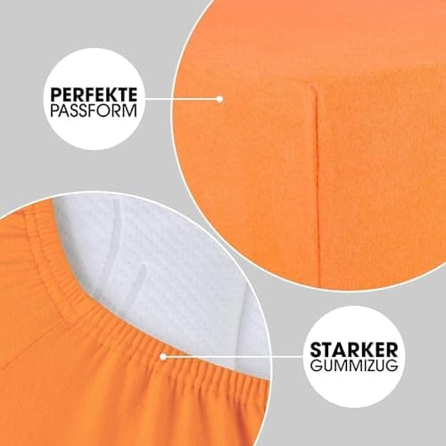 CelinaTex Jersey-Spannbettlaken 90x200–100x200 cm bis 26 cm Matratzenhöhe | 100% gekämmte Baumwolle | OEKO‑TEX STANDARD