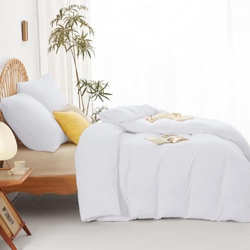 WAVVE Bettwäsche 135x200 – 4‑teiliges Mikrofaser‑Set Anthrazit (inkl. 2×80×80 cm Kissenbezüge) mit Reißverschluss, OEKO‑