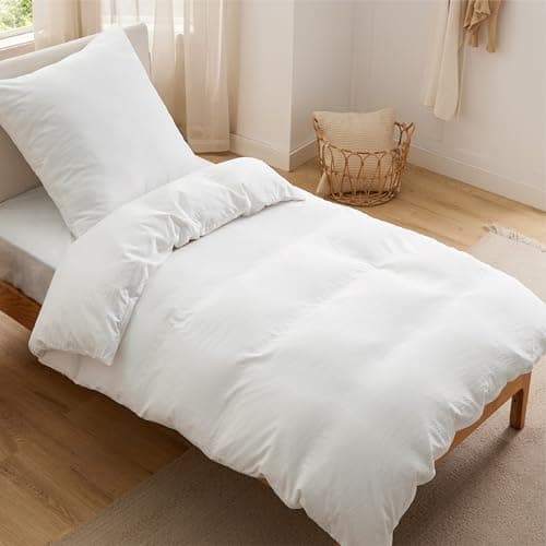 BEDSURE Bettwäsche 135x200 4‑teilig – Weiches Baumwoll‑Feeling Bettwäsche‑Set 135 x 200 cm, inkl. 2 Kissenbezüge 80x80,
