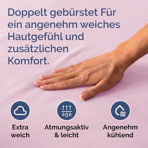 Spannbettlaken 180x200 cm – Extra tiefes Spannbetttuch bis 40 cm (16") – Weiche gebürstete Mikrofaser, knitterfrei & sch