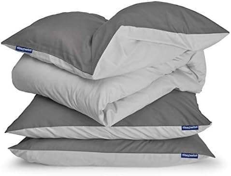 sleepwise Bettwäsche 135x200 Mikrofaser – ÖKO‑TEX zertifiziert, bügelfrei & knitterfrei, 2‑tlg. (inkl. 80x80 cm Kissenbe