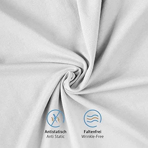 Komfortec Kissenbezüge 2er Set – 100% Baumwolle Premium Jersey (150 g/m²), superweich – OEKO‑TEX STANDARD 100