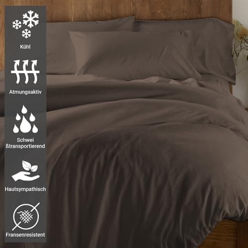 Pizuna Kissenbezüge 2er-Pack 40 x 80 cm Dunkelblau – 100% Langstapel-Baumwolle, 400 Fadenzahl