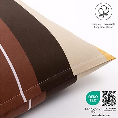 2er-Set Kissenbezüge 40 x 80 cm – Renforcé, 100% Baumwolle, superweich mit Reißverschluss, Babyrosa