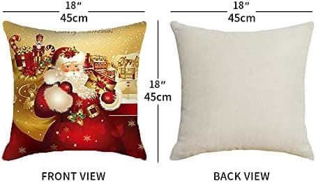 4er Set Kissenbezüge Weihnachten 40×80 cm – festliche Kissenhüllen für Sofa & Wohnzimmer