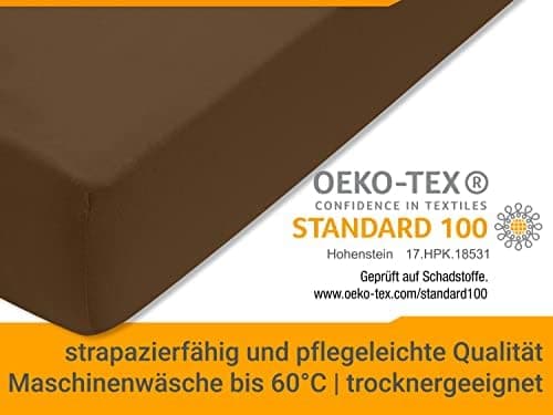 Jersey-Spannbetttuch – 100% Baumwolle, 180–200 x 200 cm
