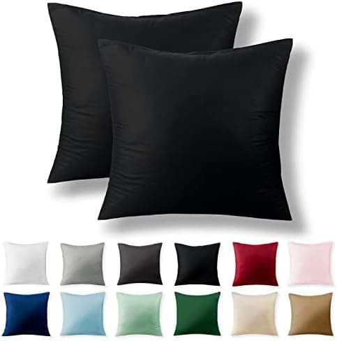 2er-Set Kissenbezüge 40 x 80 cm – Renforcé, 100% Baumwolle, superweich mit Reißverschluss, Babyrosa