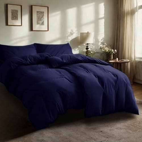 Komfortec Bettwäsche 2‑teilig (Bettbezug 155x220 + Kissenbezug 80x80) – superweiche gebürstete 100% Mikrofaser, Grau, OE