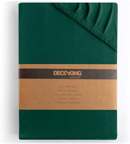 DecoKing Spannbettlaken 180 x 200 & 200 x 200 cm – 100% gekämmte Baumwolle (Jersey)