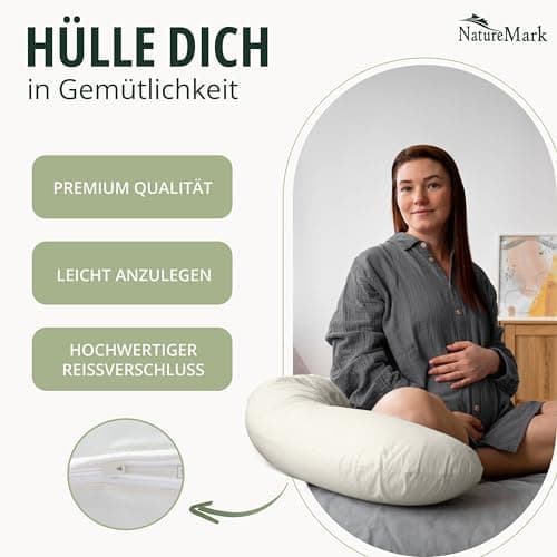 NatureMark Jersey Kissenbezüge – weich & atmungsaktiv, hautfreundlich – 40x40 cm, Anthrazit