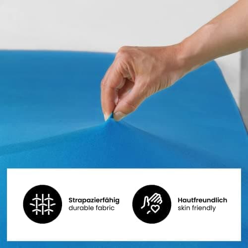 Jersey-Spannbettlaken 100% Baumwolle 180×200–200×200 cm