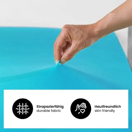 Jersey-Spannbettlaken 100% Baumwolle 180×200–200×200 cm