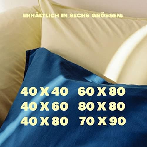Schlafgut Easy Jersey Kissenbezug 40 x 40 cm – 100% Baumwolle, superweich & atmungsaktiv, Green Mid