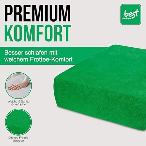 Elastisches Jersey-Spannbettlaken 90x180 cm – 100% Baumwolle, kuschelig warm
