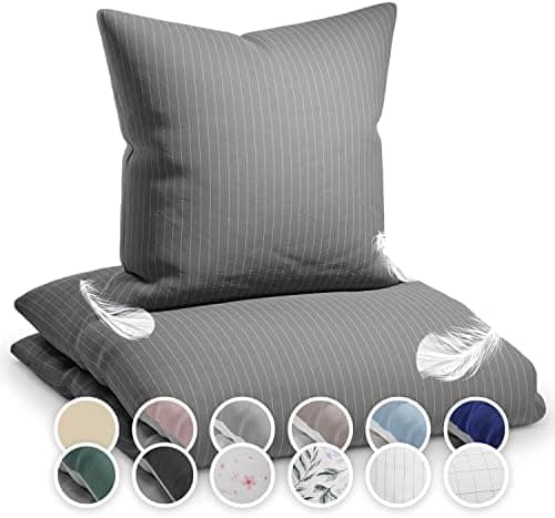 sleepwise Bettwäsche 135x200 Mikrofaser – ÖKO‑TEX zertifiziert, bügelfrei & knitterfrei, 2‑tlg. (inkl. 80x80 cm Kissenbe