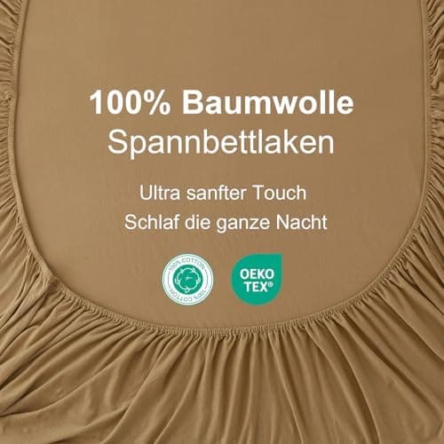 CELESTA Spannbettlaken 140 x 200 cm – 100% Baumwolle (OEKO‑TEX STANDARD 100) – für Matratzen bis 30 cm