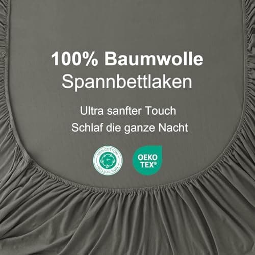 CELESTA Spannbettlaken 140 x 200 cm – 100% Baumwolle (OEKO‑TEX STANDARD 100) – für Matratzen bis 30 cm