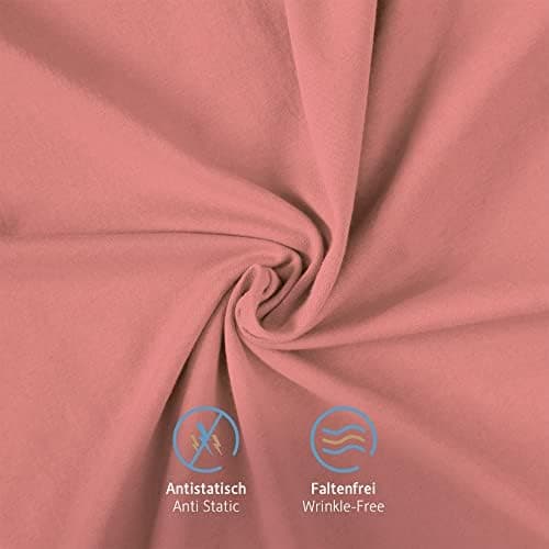 Komfortec Kissenbezüge 2er Set – 100% Baumwolle Premium Jersey (150 g/m²), superweich – OEKO‑TEX STANDARD 100