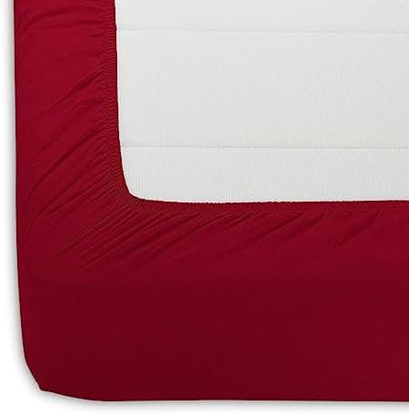 Amazon Basics Spannbettlaken – Mikrofaser Spannbetttuch 150 x 200 x 30 cm (für Matratzen bis 30 cm)