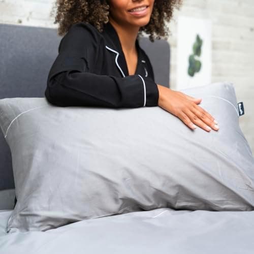 Cloudpillo Kissenbezug 40x80 cm 2er‑Pack – Premium atmungsaktive Baumwolle, ultraweich, mit Reißverschluss, antibakterie