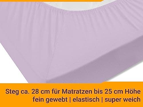 Jersey-Spannbetttuch – 100% Baumwolle, 180–200 x 200 cm