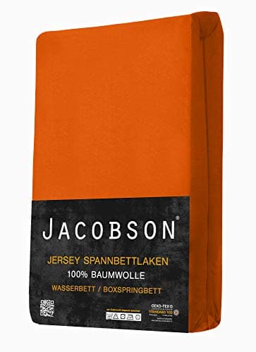 Jacobson Spannbettlaken für Wasserbett & Boxspringbett – 180 × 200 bis 200 × 220 cm
