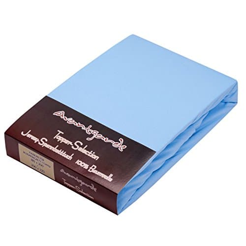 AVANTGARDE Spannbettlaken 180x200–200x220 cm, 40 cm Steg – 100% Jersey-Baumwolle 170 g/m², OEKO-TEX – passend für Boxspr
