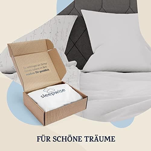 sleepwise Bettwäsche 135x200 Mikrofaser – ÖKO‑TEX zertifiziert, bügelfrei & knitterfrei, 2‑tlg. (inkl. 80x80 cm Kissenbe