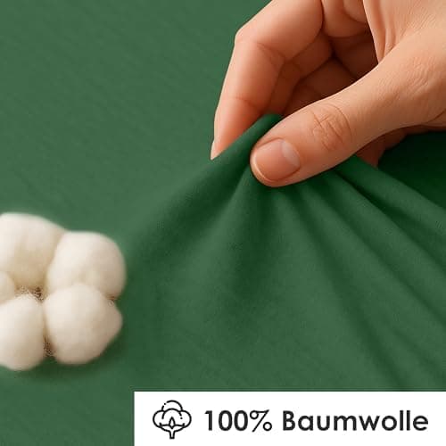 Jersey-Spannbettlaken / Spannbetttuch – 100% Baumwolle, 180x200–200x200 cm