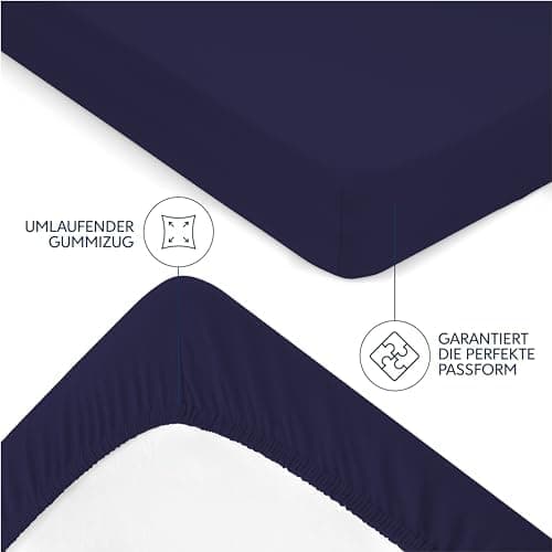 Dreamzie Spannbettlaken 70 x 200 cm – 100% Jersey‑Baumwolle, 150 g/m², OEKO‑TEX® STANDARD 100 – Anthrazit