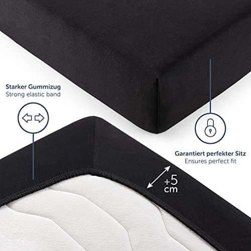 Blumtal® Premium Spannbettlaken 120x200 cm – 100% Baumwolle, OEKO‑TEX® STANDARD 100 – für Matratzen bis 25 cm