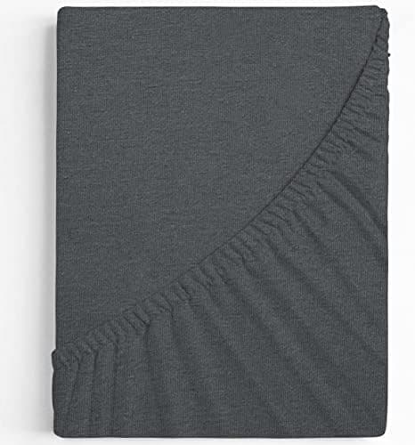 Premium Spannbettlaken 140x200–160x200 cm | 100% Baumwoll‑Jersey 160 g/m² | OEKO‑TEX MADE IN GREEN | 10 Farben