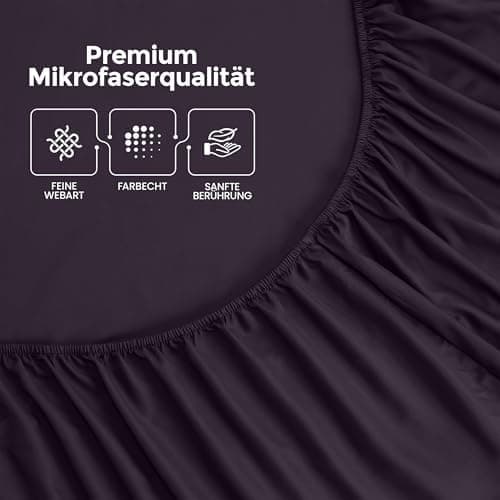 Utopia Bedding Spannbettlaken 120 x 200 cm für Matratzen bis 30 cm – gebürstete Mikrofaser, OEKO‑TEX® STANDARD 100