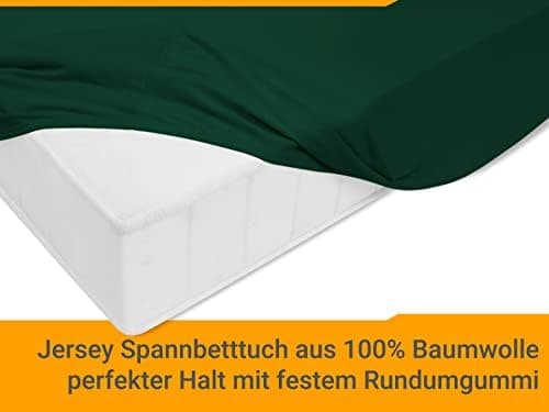 Jersey-Spannbetttuch – 100% Baumwolle, 180–200 x 200 cm