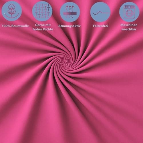 Spannbettlaken 120x200 cm – Jersey 100% Baumwolle – für Matratzen bis 25 cm Höhe