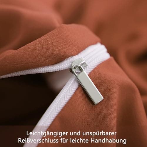 RUIKASI Bettwäsche-Set 4-teilig 135x200 Mikrofaser, 2x Bettbezug 135x200 + 2x Kissenbezug 80x80 cm, OEKO‑TEX, weich & bü