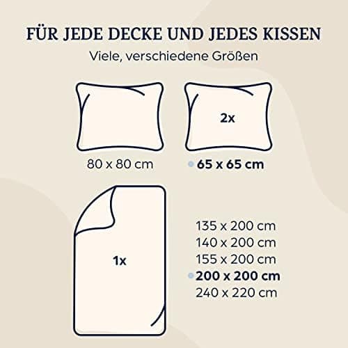 sleepwise Bettwäsche 135x200 Mikrofaser – ÖKO‑TEX zertifiziert, bügelfrei & knitterfrei, 2‑tlg. (inkl. 80x80 cm Kissenbe