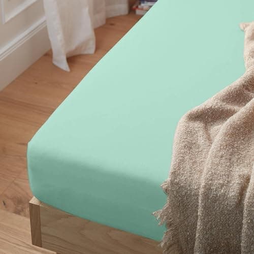 Mixibaby Spannbettlaken Jersey 100% Baumwolle – 180 x 200 cm, Hellgrau