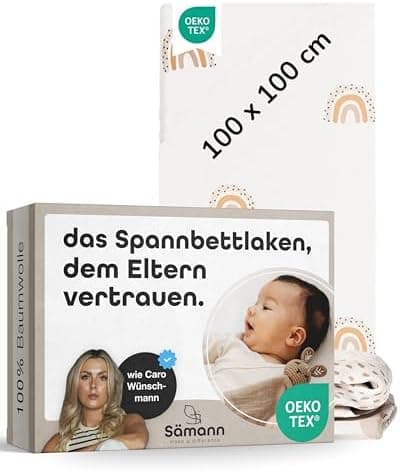 Sämann® Spannbettlaken Jersey 90x200 cm – Baumwolle, anthrazit