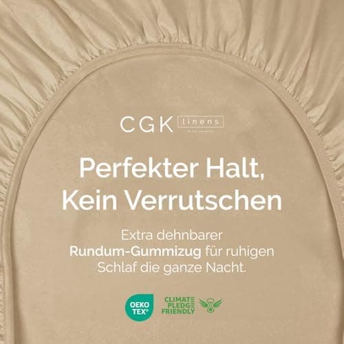 Spannbettlaken 180x200 cm – Extra tiefes Spannbetttuch bis 40 cm (16") – Weiche gebürstete Mikrofaser, knitterfrei & sch