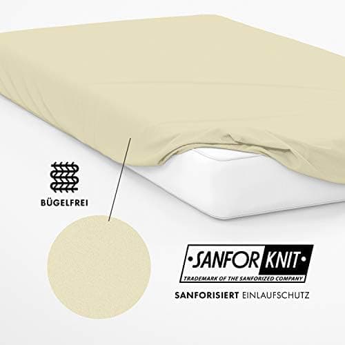 Jacobson Premium Frottee-Spannbettlaken aus Baumwolle, 200 g/m² (120–130 x 200 cm) – Grau